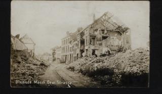 Vue de Dixmude dévastée, 1917
